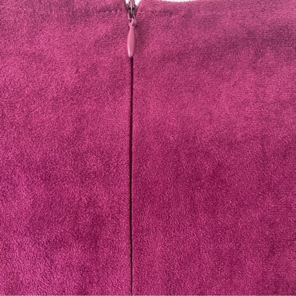 Jade Melody Tam Sleeveless Suede Deep V-Neck Sheath Mini Dress Sz S - Picture 5 of 6